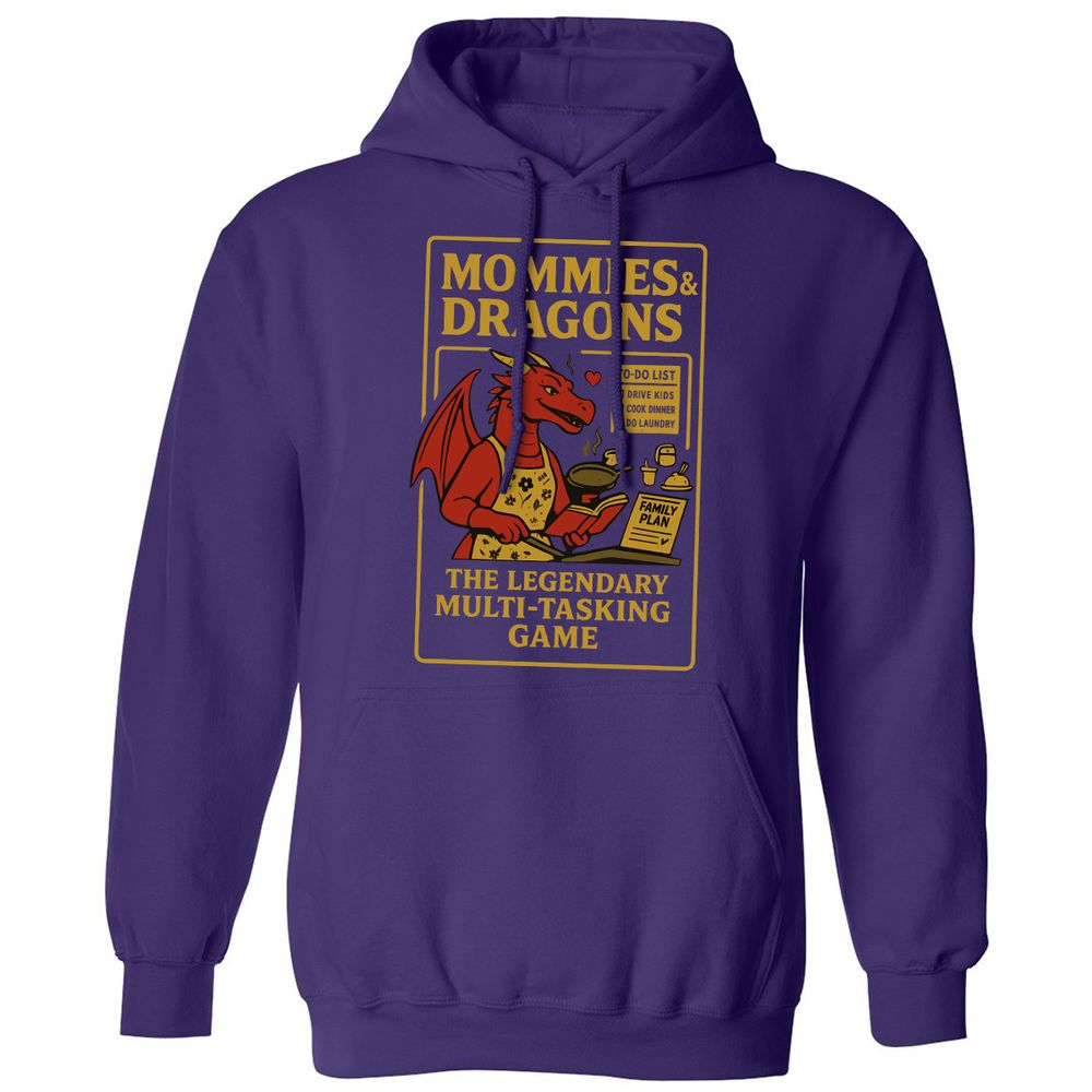 Mommies & Dragons Classic Unisex Hoodie - Purple - 6