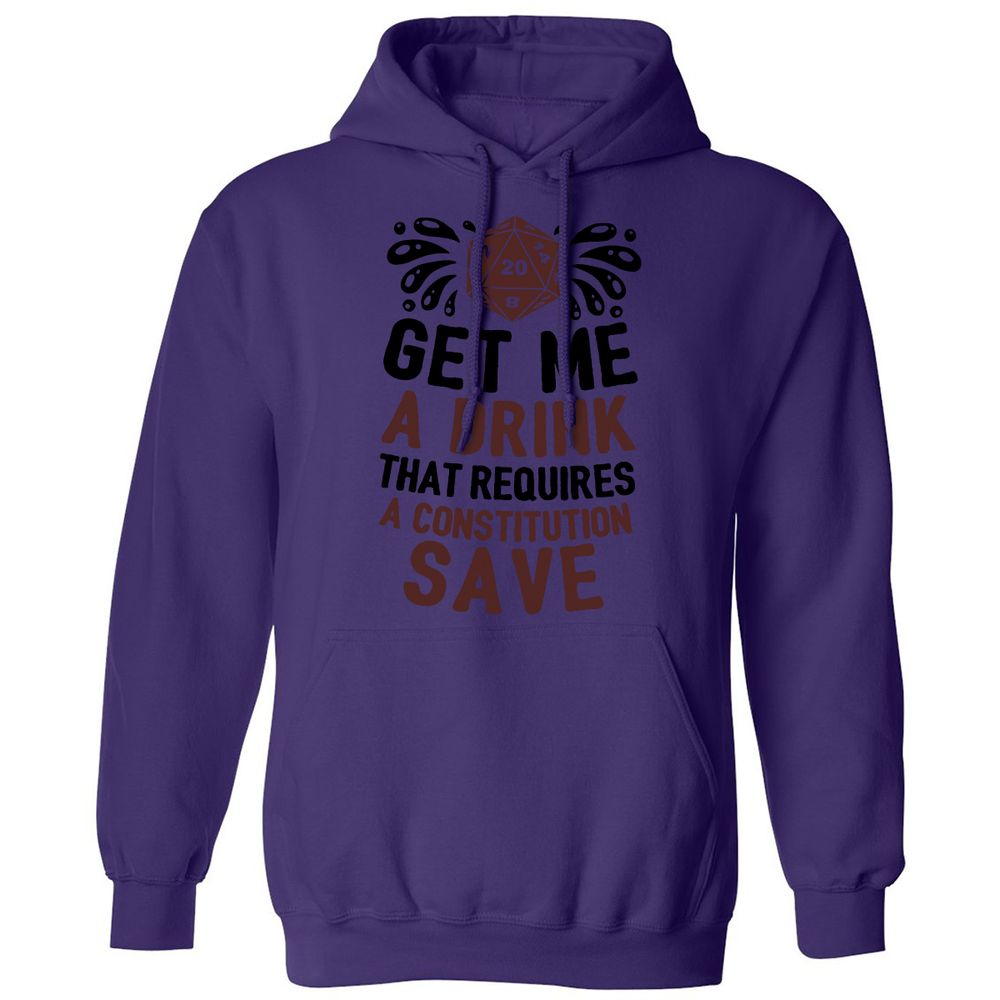 Get Me A Drink Classic Unisex Hoodie - Purple - 6