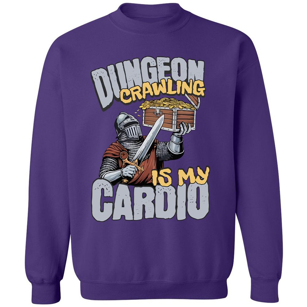 Dungeon Crawling Is My Cardio Classic Unisex Sweatshirt - Purple - 6