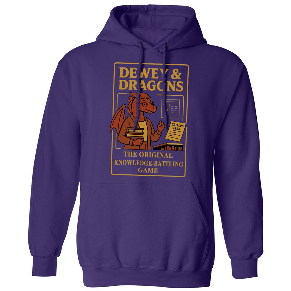 Dewey & Dragons Classic Unisex Hoodie - Purple - 6