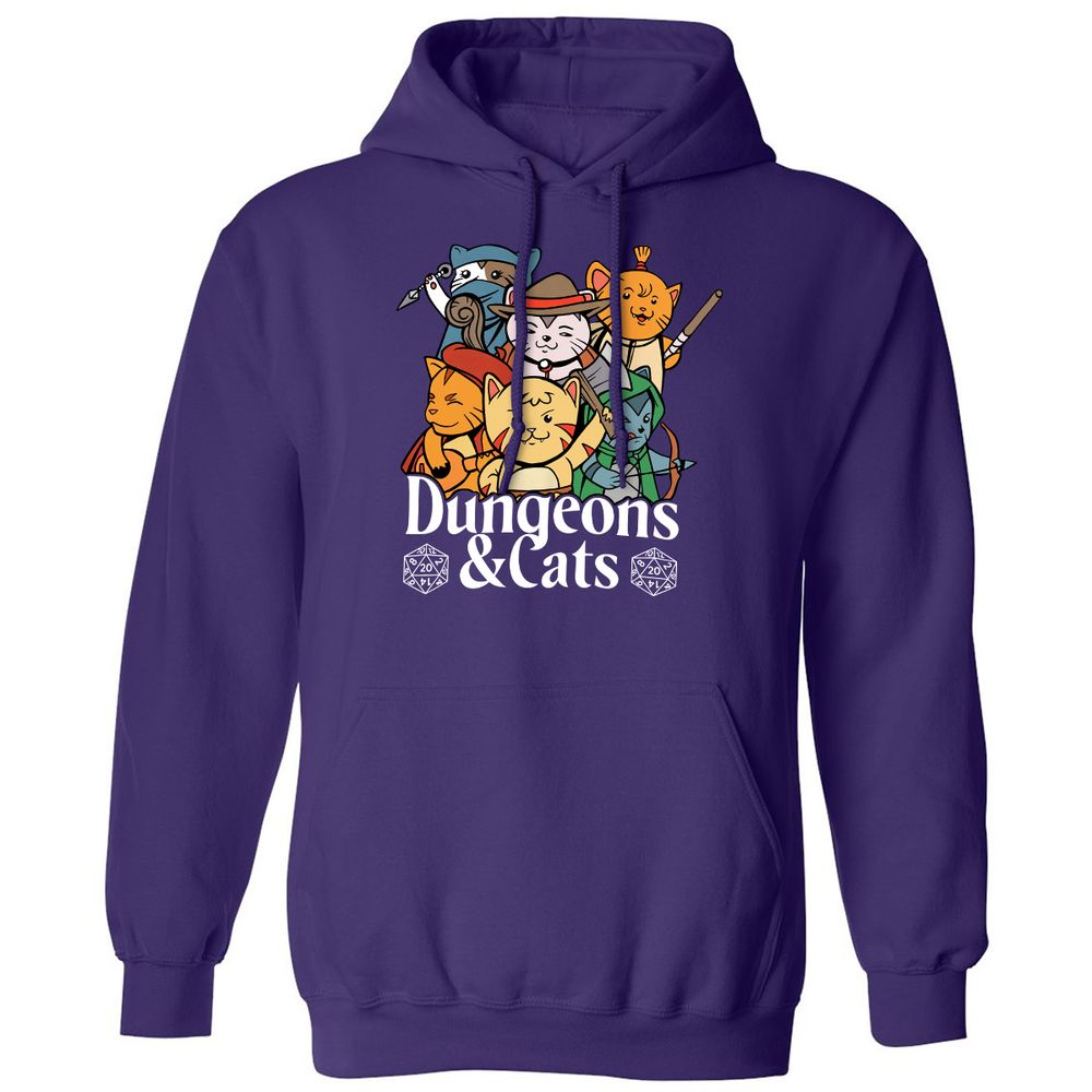 Dungeons & Cats Classic Unisex Hoodie - Purple - 6