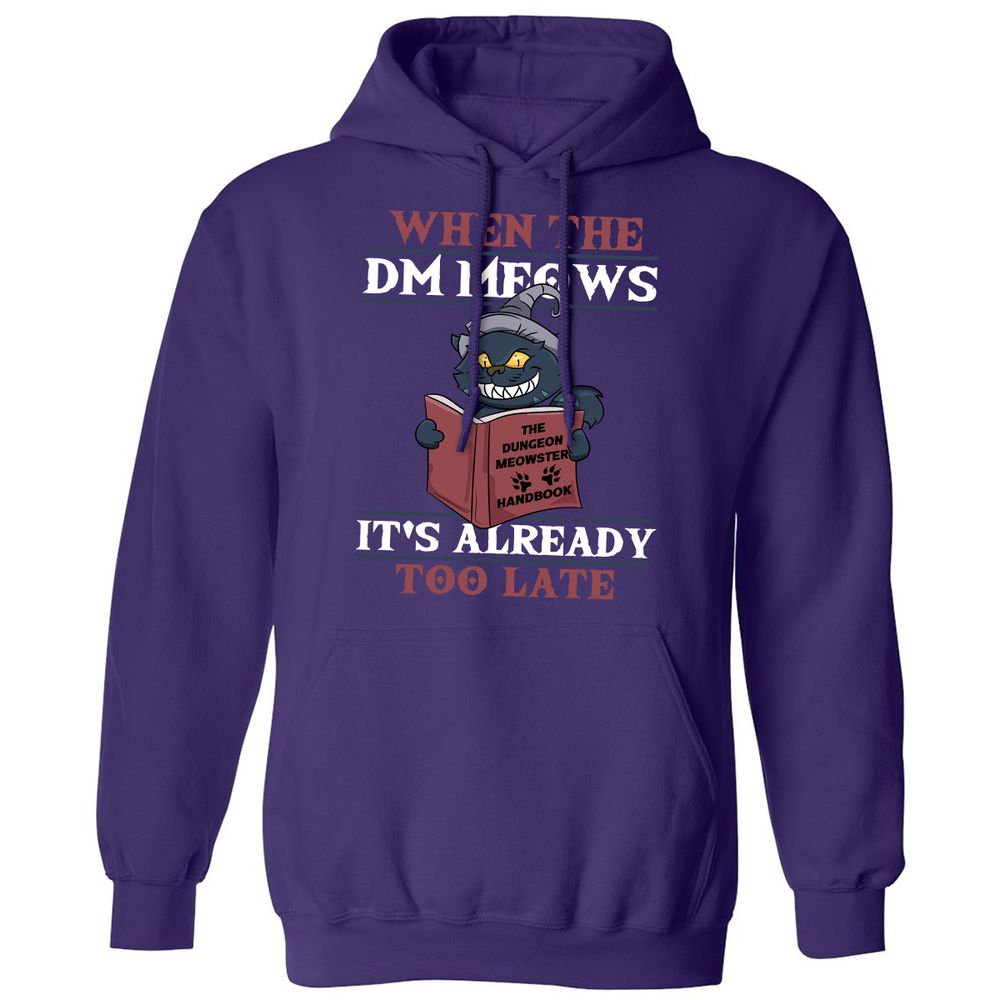 When The DM Meow Classic Unisex Hoodie - Purple - 6