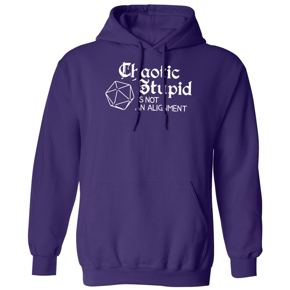 Chaotic Stupid Is Not An Alignment Classic Unisex Hoodie - Purple - 6