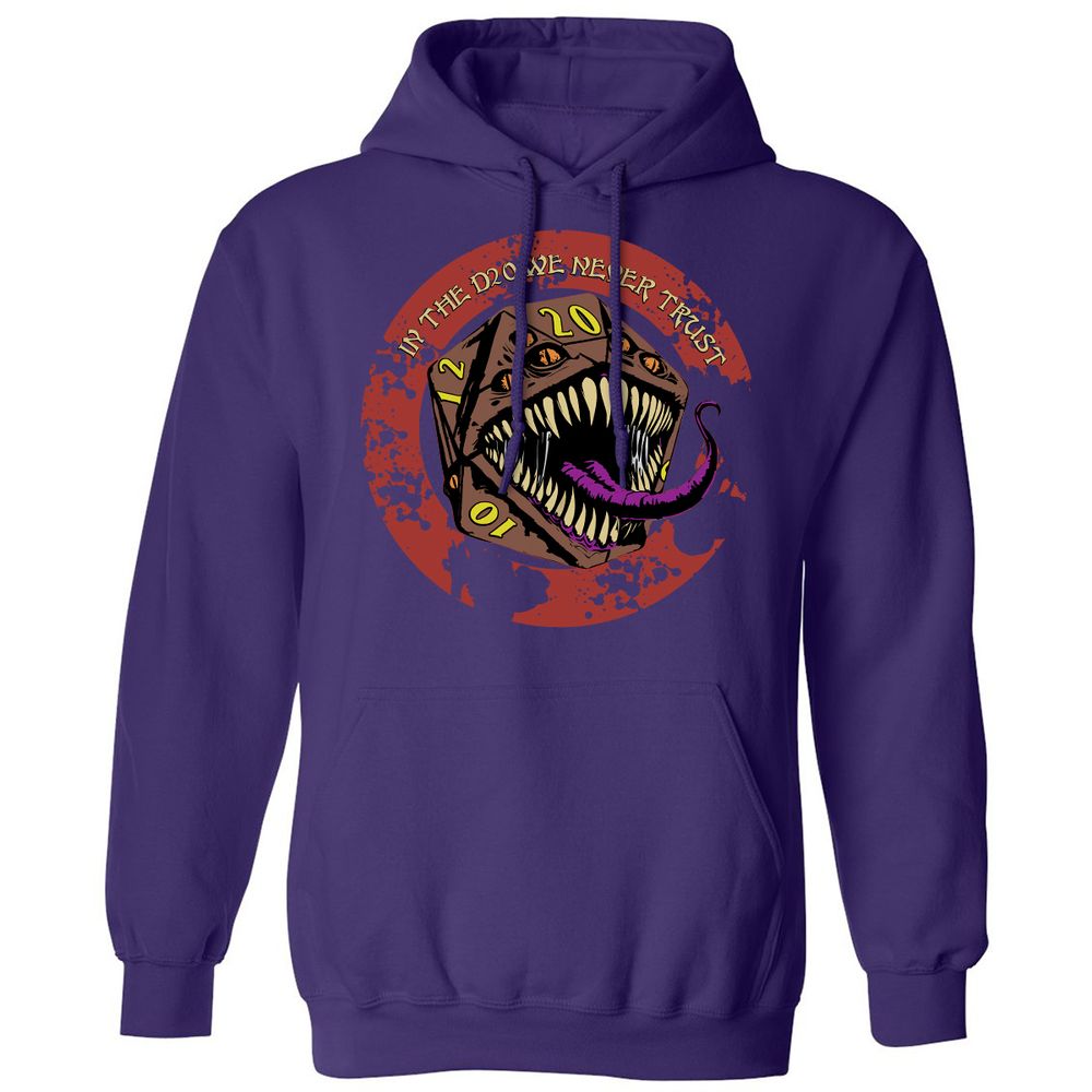 In The D20 We Never Trust Classic Unisex Hoodie - Purple - 6