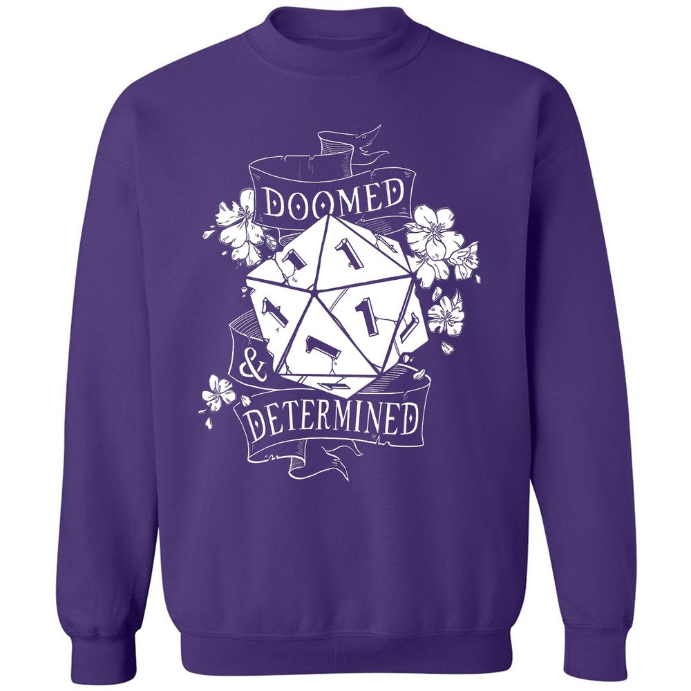Doomed Determined Classic Unisex Sweatshirt - Purple - 6