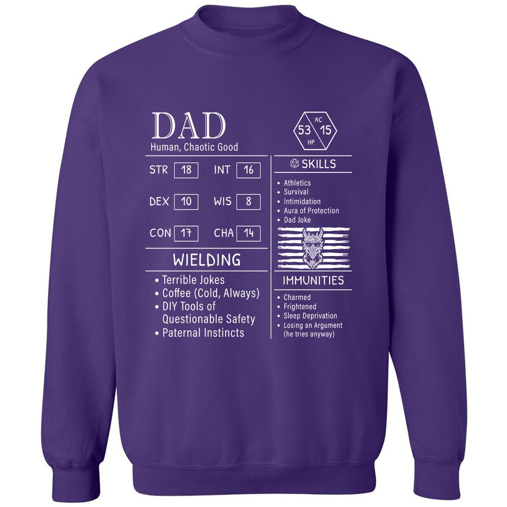 Dad Stats New - Purple - 6