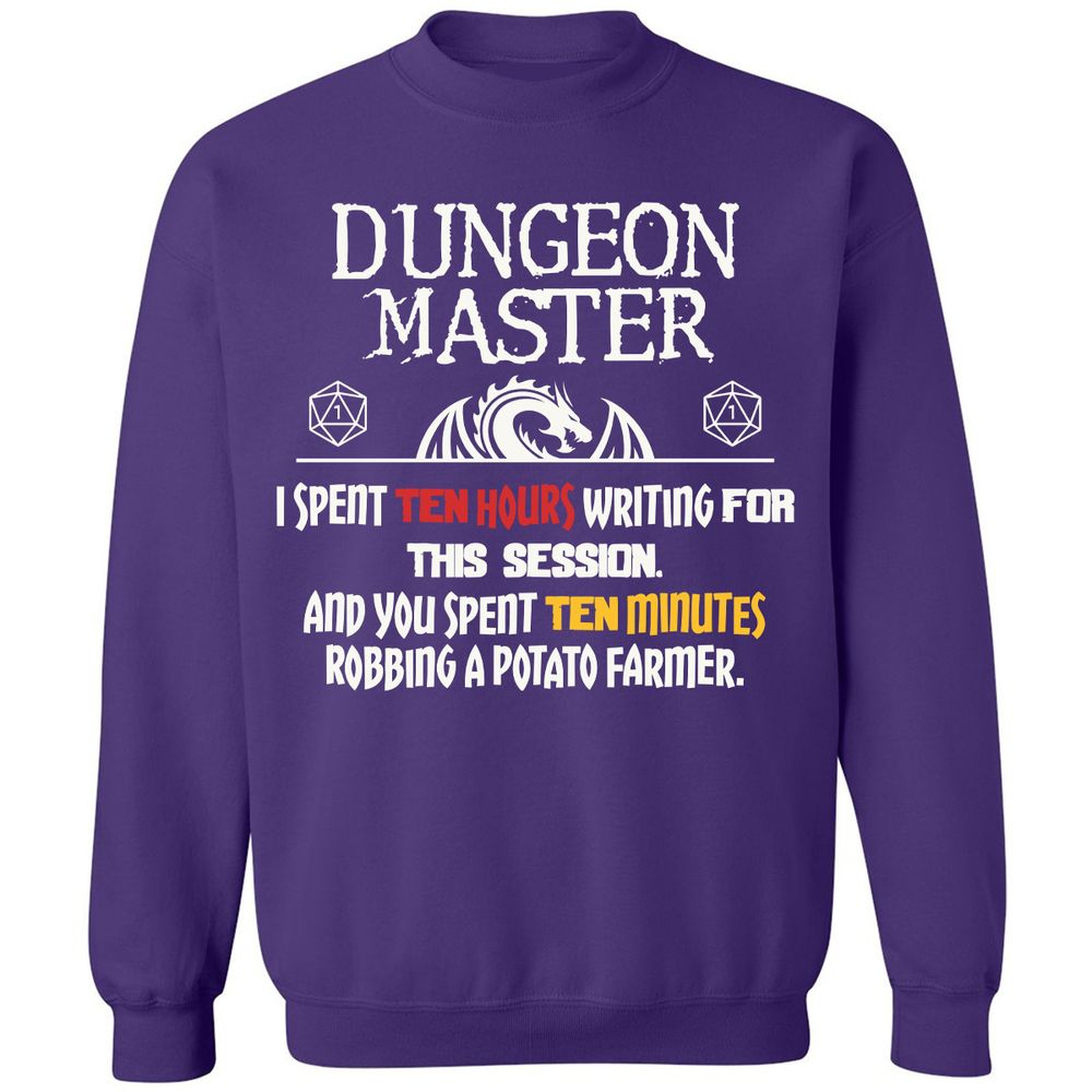 Dungeon Master Chaos Meme Classic Unisex Sweatshirt - Purple - 6