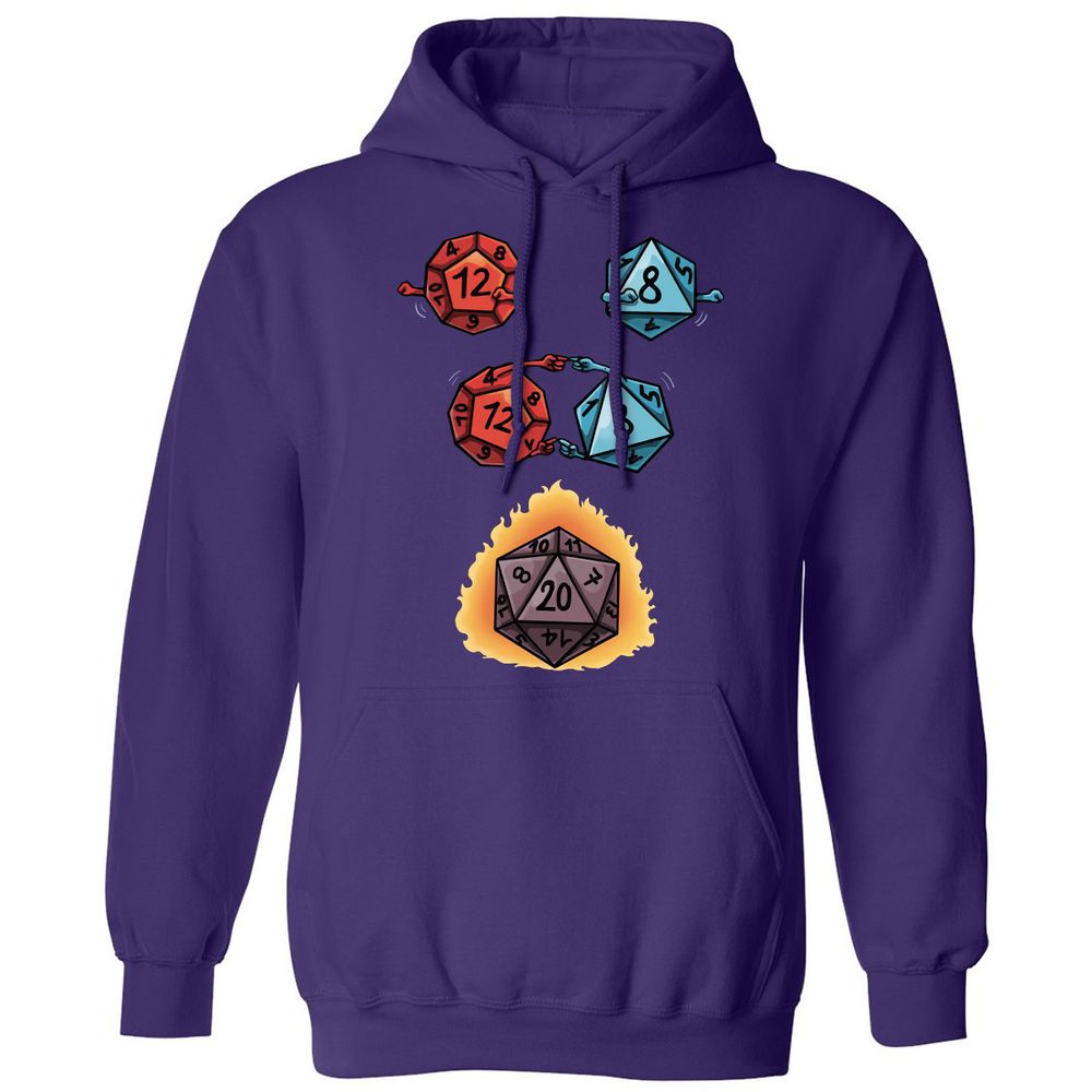 Dice Fusion Classic Unisex Hoodie - Purple - 6