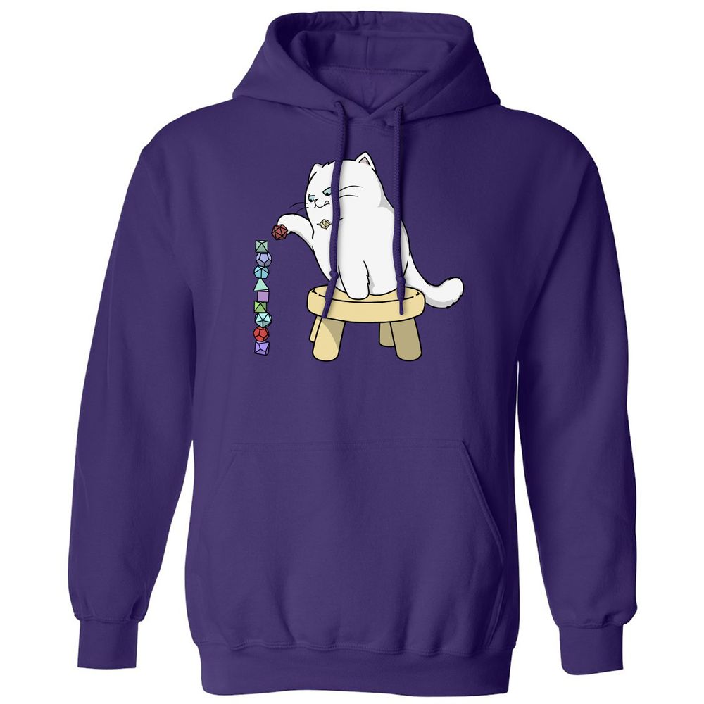 Cat Stacking Dice Classic Unisex Hoodie - Purple - 6