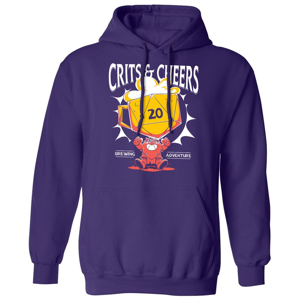 Crits & Cheers Classic Unisex Hoodie - Purple - 6
