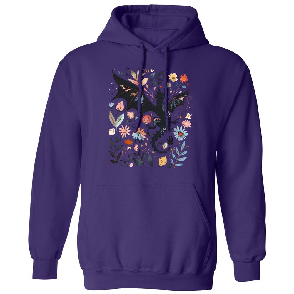 Floral DnD Dragon - Purple - 6
