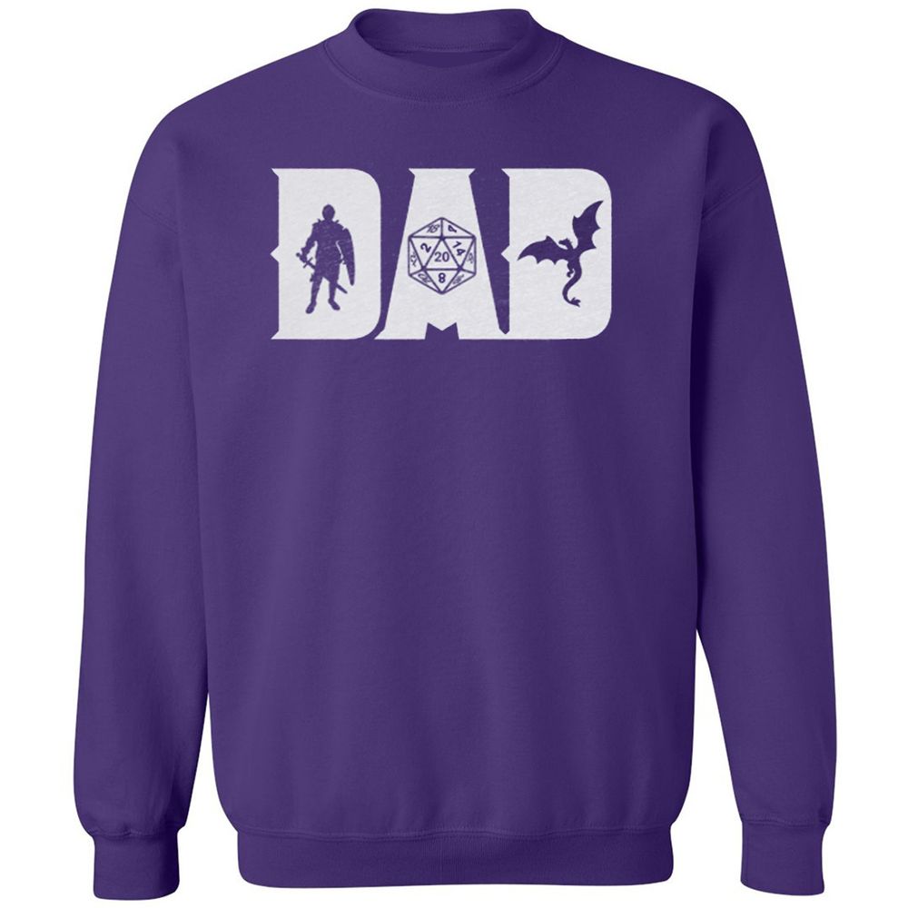 Dad Fathers Day Classic Unisex Sweatshirt - Purple - 6