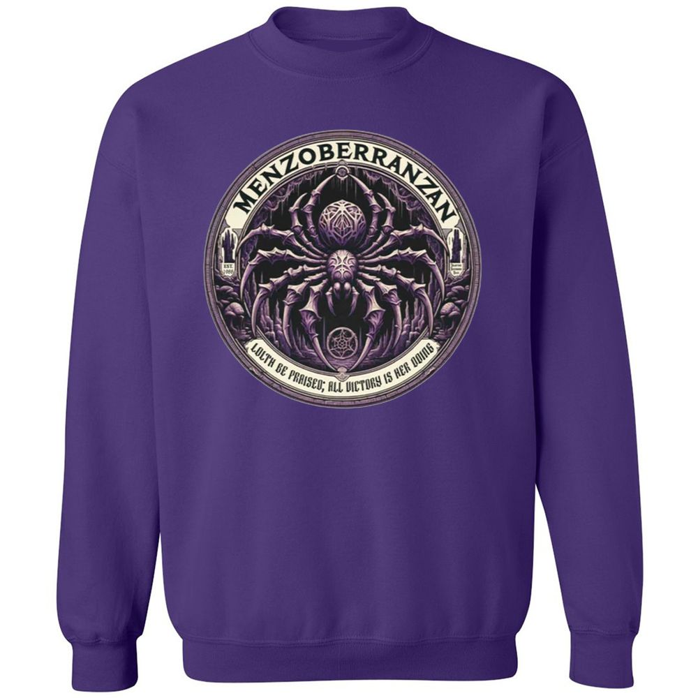 Menzoberranzan Lolth Be Praised Classic Unisex Sweatshirt - Purple - 6