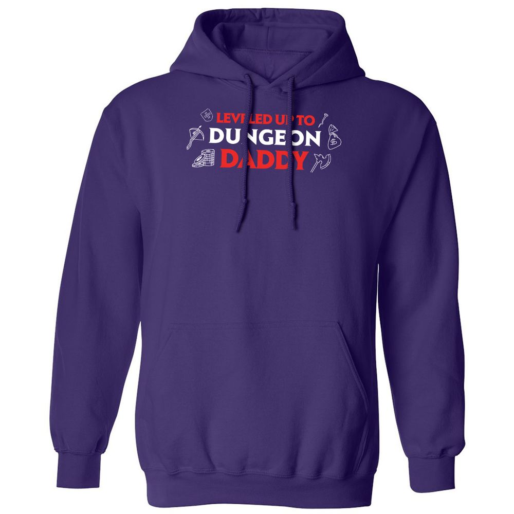 Leveled Up To Dungeon Daddy Classic Unisex Hoodie - Purple - 6