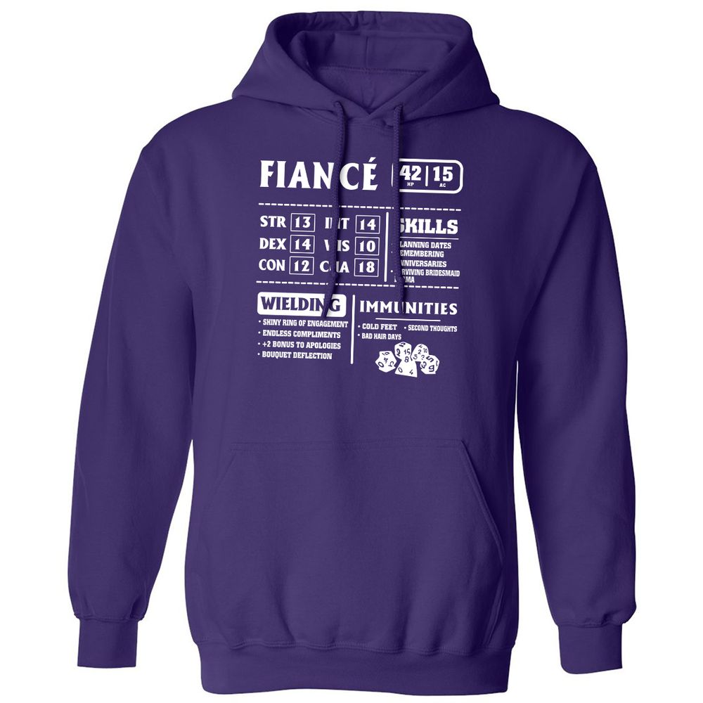 Fiance Stats Classic Unisex Hoodie - Purple - 6