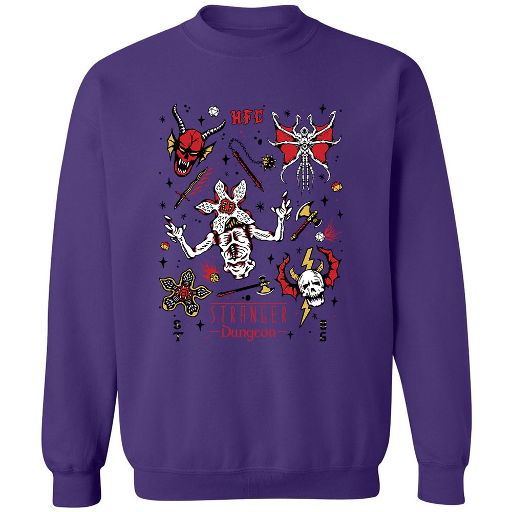 STRANGER DUNGEON Classic Unisex Sweatshirt - Purple - 6