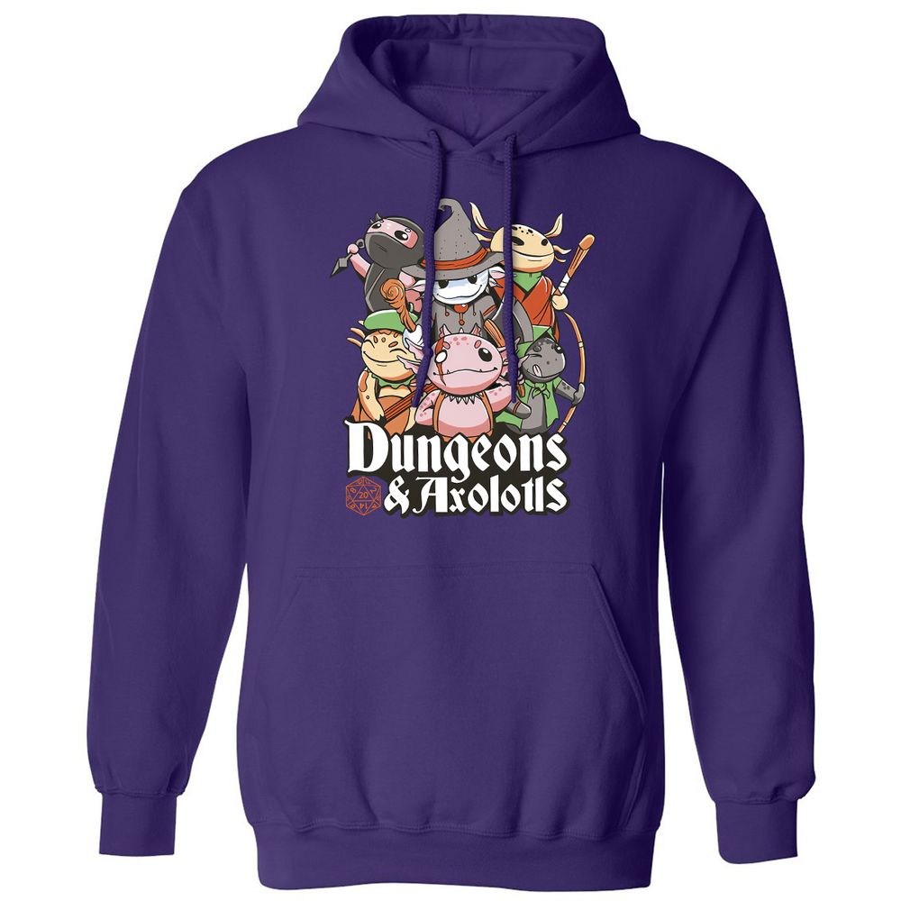 Dungeons And Axolotls Classic Unisex Hoodie - Purple - 6