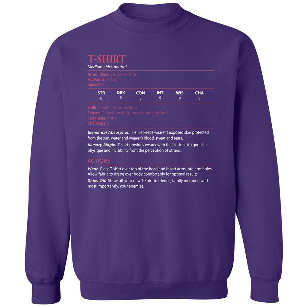 T-Shirt Classic Unisex Sweatshirt - Purple - 6