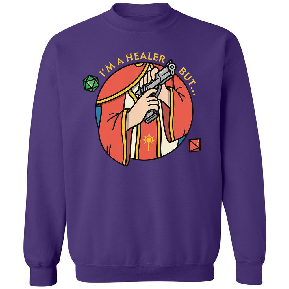 I'm A Healer But Classic Unisex Sweatshirt - Purple - 6