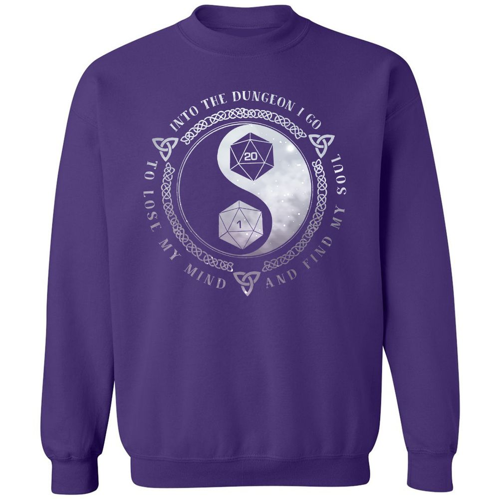 Into The Dungeon I Go Classic Unisex Sweatshirt - Purple - 6