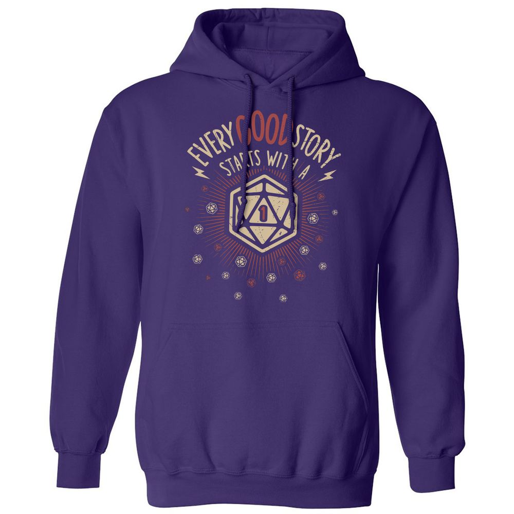 Good Story Starts With A 1 Classic Unisex Hoodie - Purple - 6