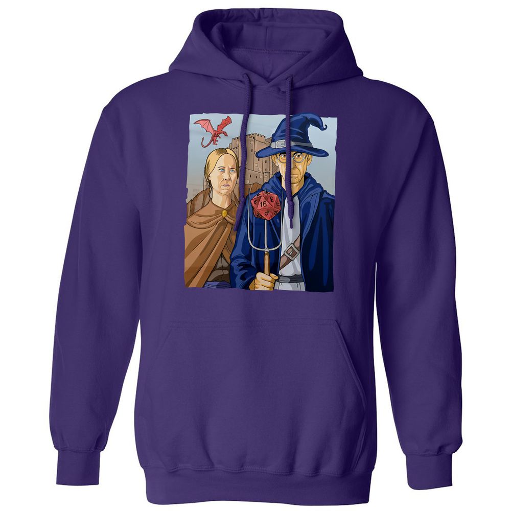 DnD Gothic Classic Unisex Hoodie - Purple - 6