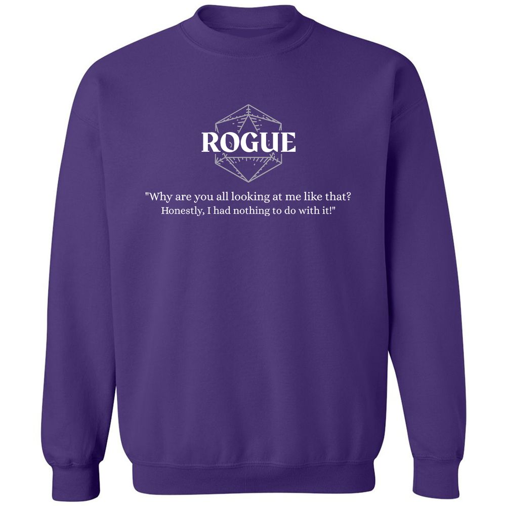 Rogue – Why Are You All Looking At Me Like That Classic Unisex Sweatshirt - Purple - 6
