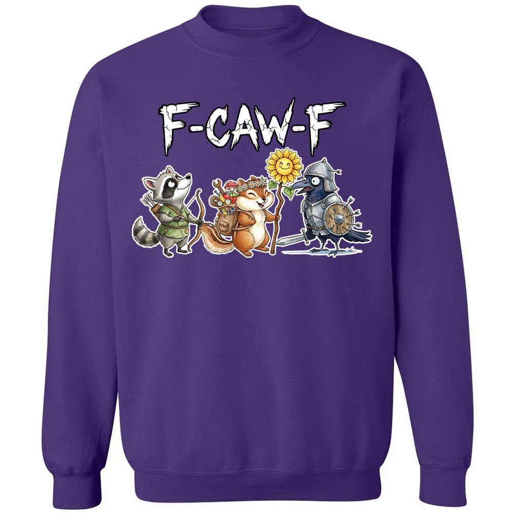 F-CAW-F Adventuring party Classic Unisex Sweatshirt - Purple - 6
