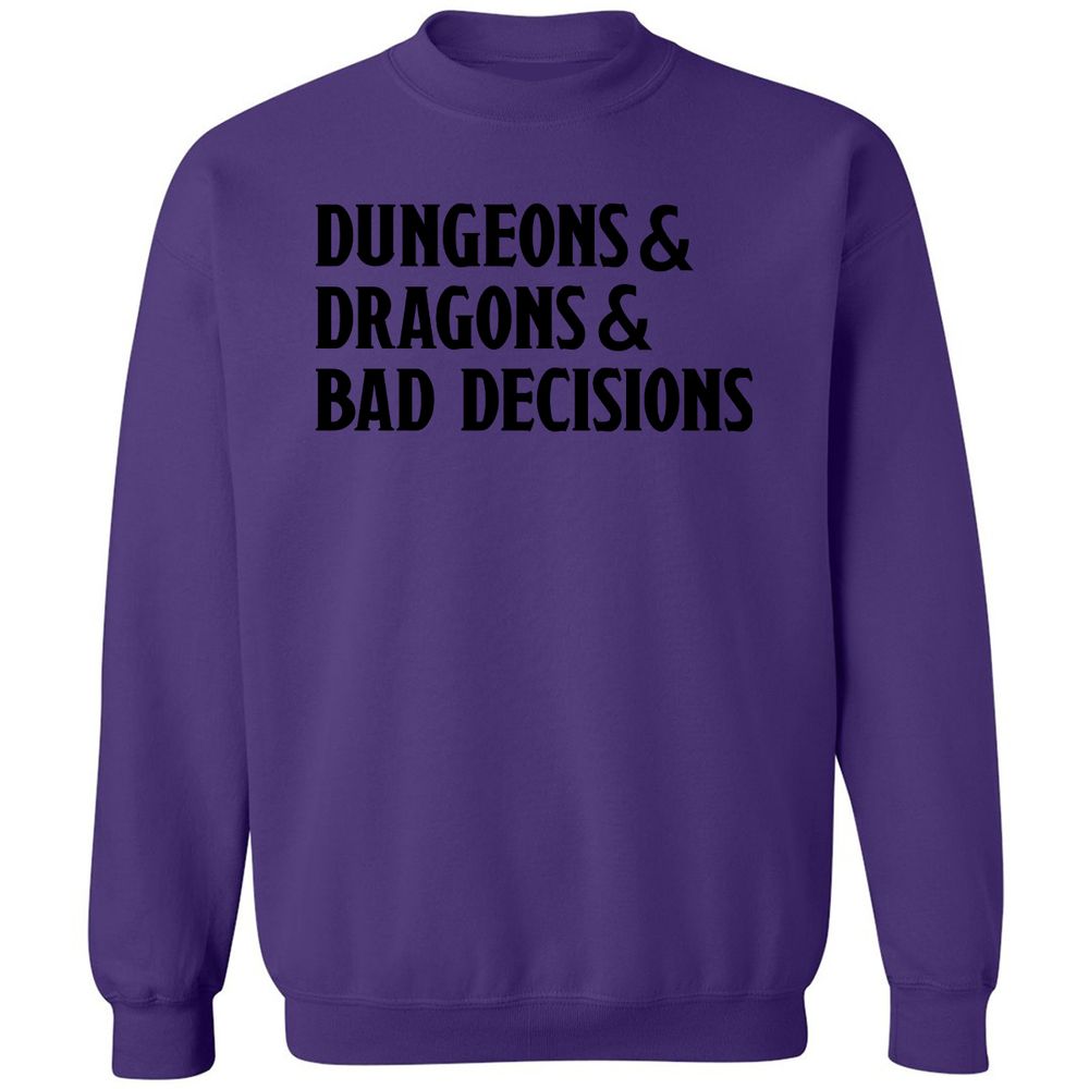 Bad Decisions Classic Unisex Sweatshirt - Purple - 6