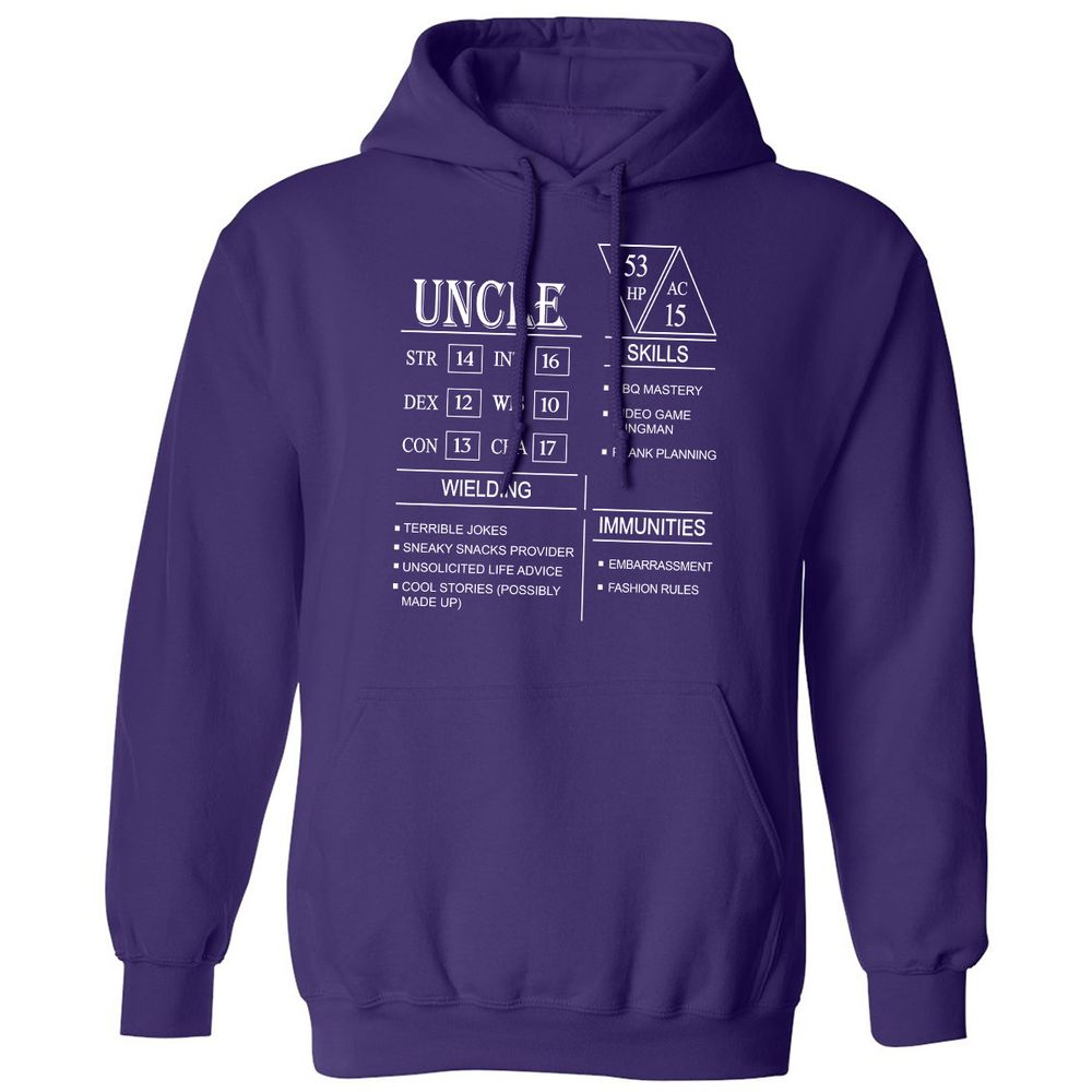 Uncle Stats Classic Unisex Hoodie - Purple - 6
