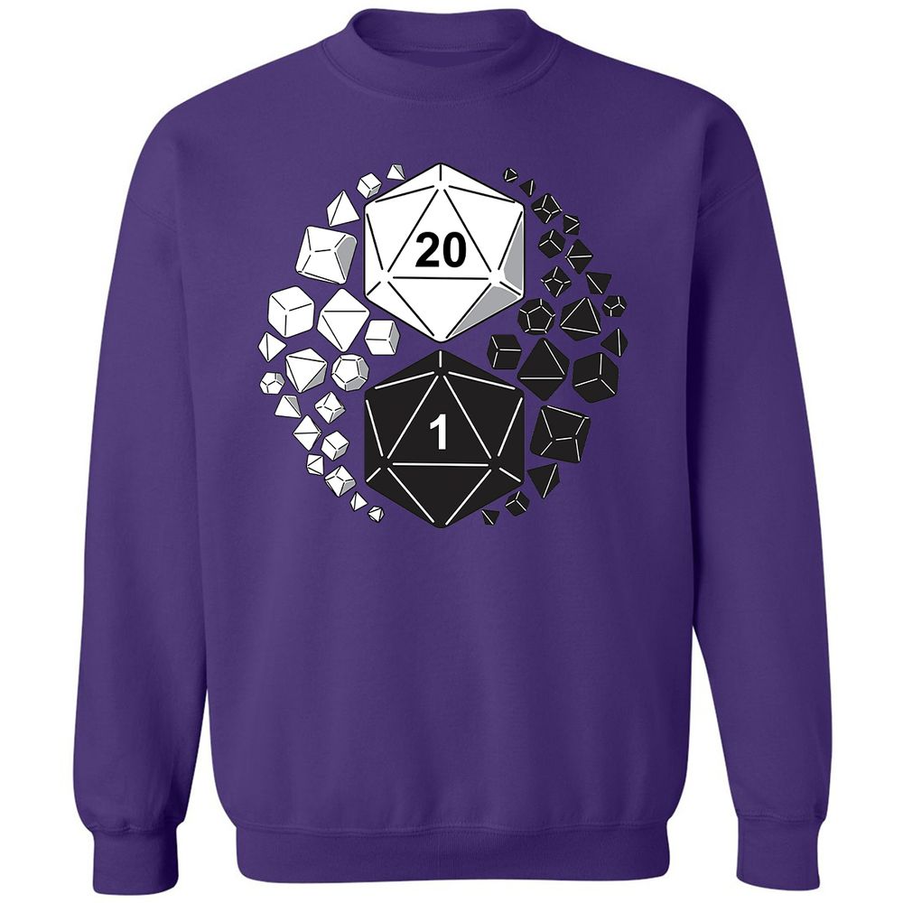 Gaming Yin Yang Classic Unisex Sweatshirt - Purple - 6