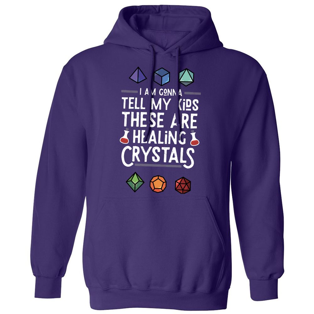 Healing Crystals Classic Unisex Hoodie - Purple - 6