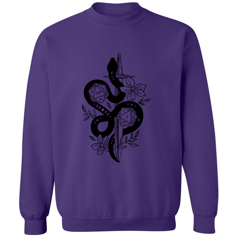 D20 Snake and Sword - Purple - 6