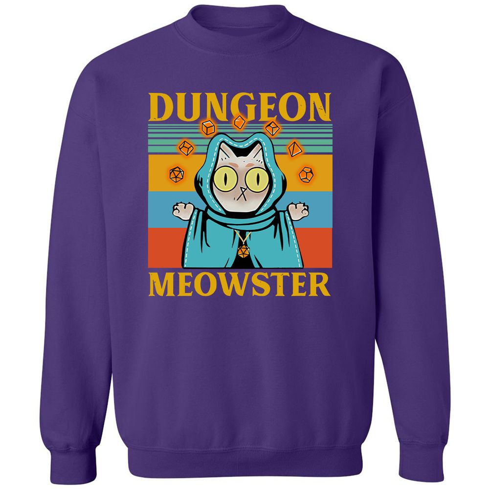 Dungeon Meowster Classic Unisex Sweatshirt - Purple - 6
