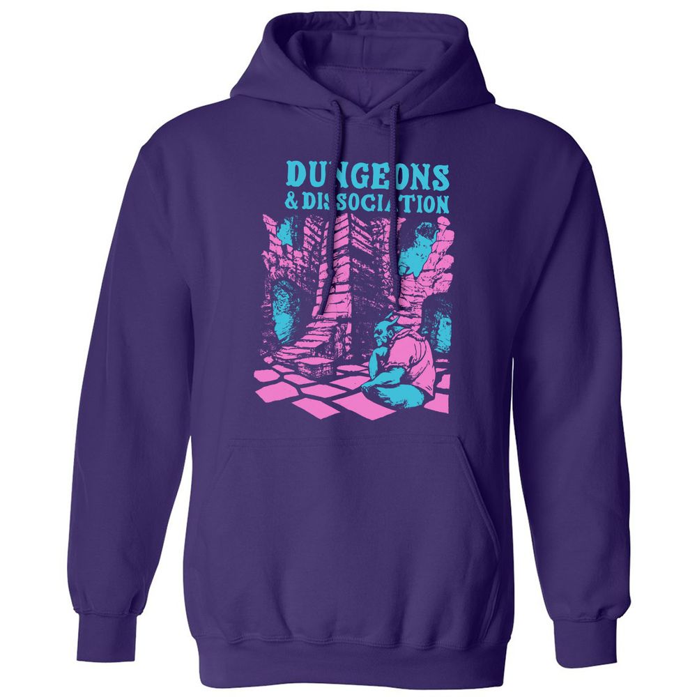 Dungeons And Dissociation Classic Unisex Hoodie - Purple - 6