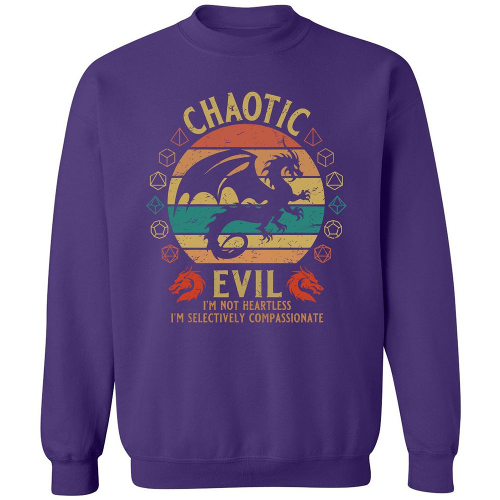 Chaotic Evil Classic Unisex Sweatshirt - Purple - 6