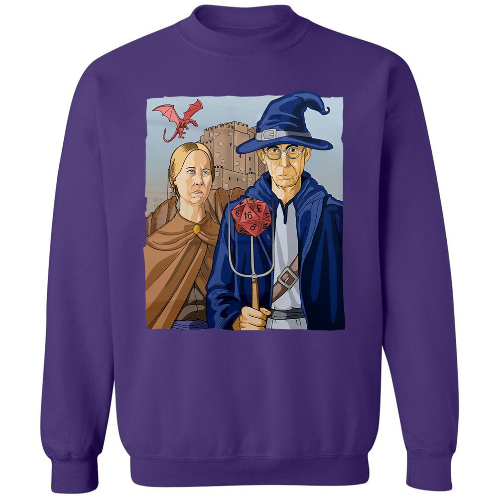DnD Gothic Classic Unisex Sweatshirt - Purple - 6