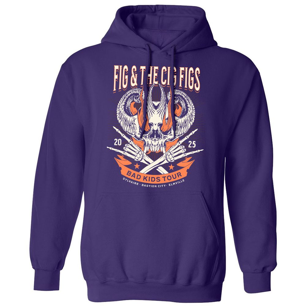Fig and the Cig Figs, Dimension 20 Classic Unisex Hoodie - Purple - 6