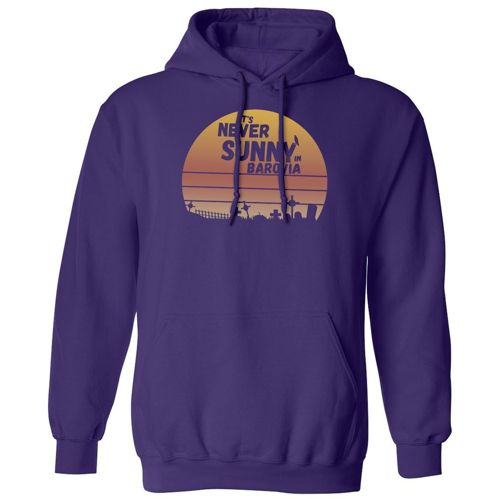 Vintage It's Never Sunny In Barovia Classic Unisex Hoodie - Purple - 6