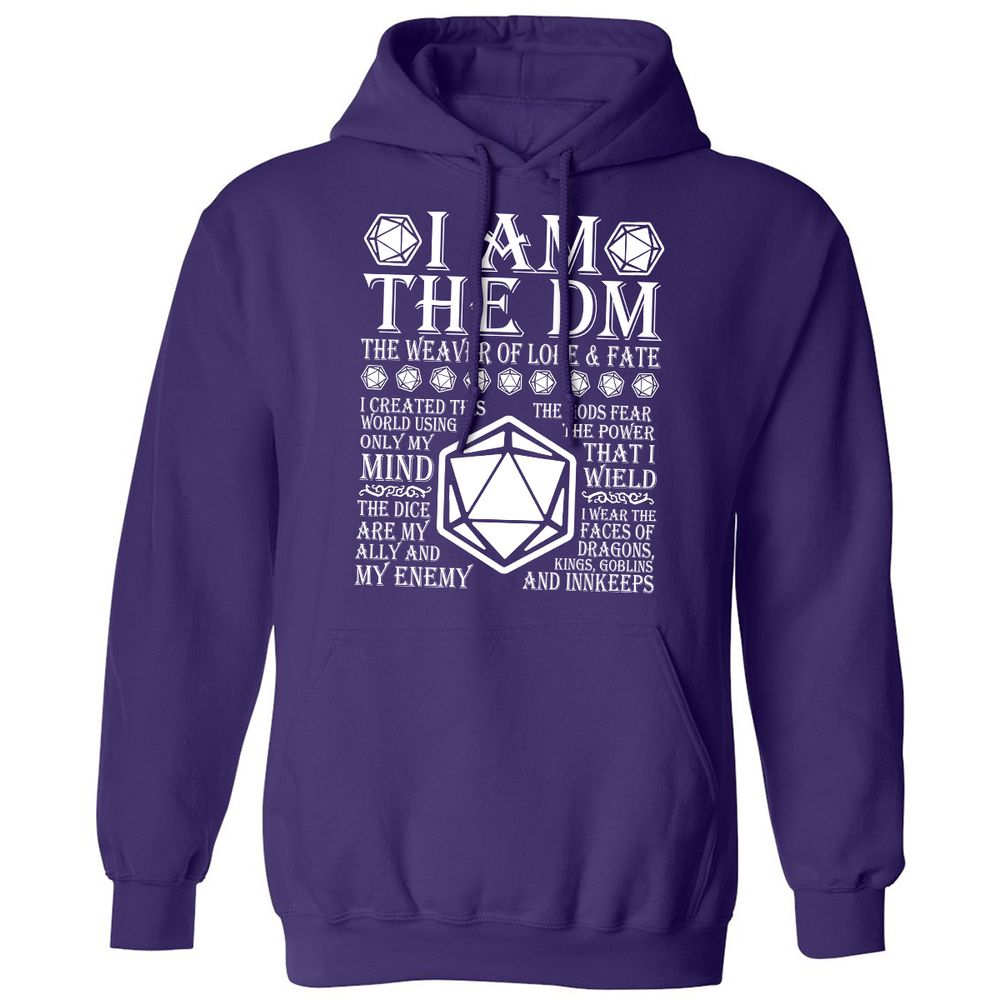 I Am The DM The Weaver Of Lore And Fate Classic Unisex Hoodie - Purple - 6