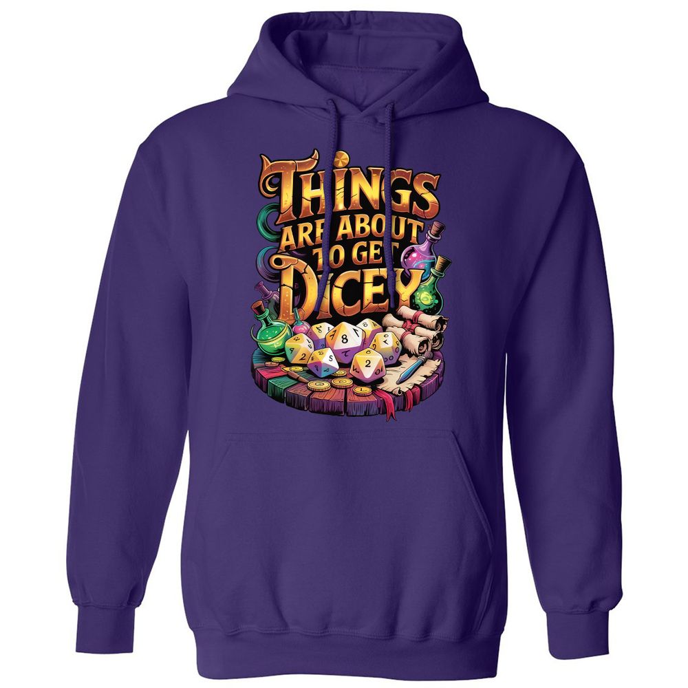 Things Are About To Get Dicey Classic Unisex Hoodie - Purple - 6