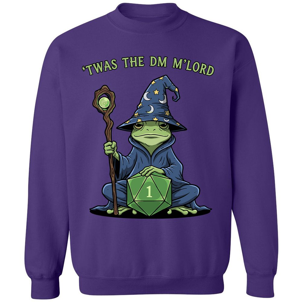 Twas the DM M’lord Classic Unisex Sweatshirt - Purple - 6