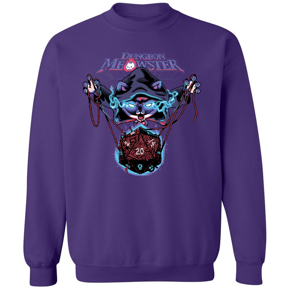 Dungeon Meowster Classic Unisex Sweatshirt - Purple - 6
