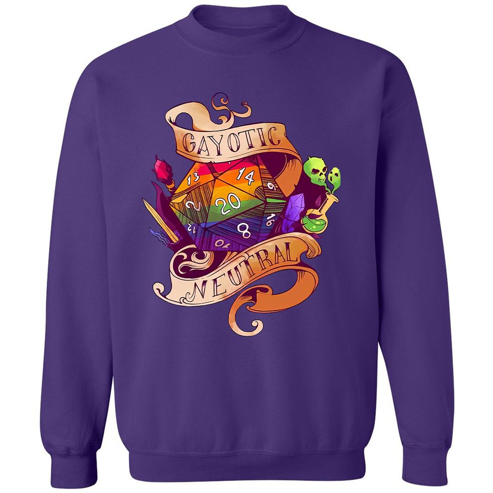 Gayotic Neutral Classic Unisex Sweatshirt - Purple - 6