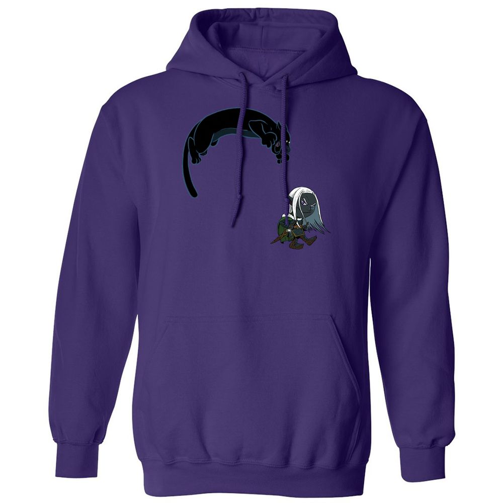 Drizzt And Guenhwyvar Classic Unisex Hoodie - Purple - 6