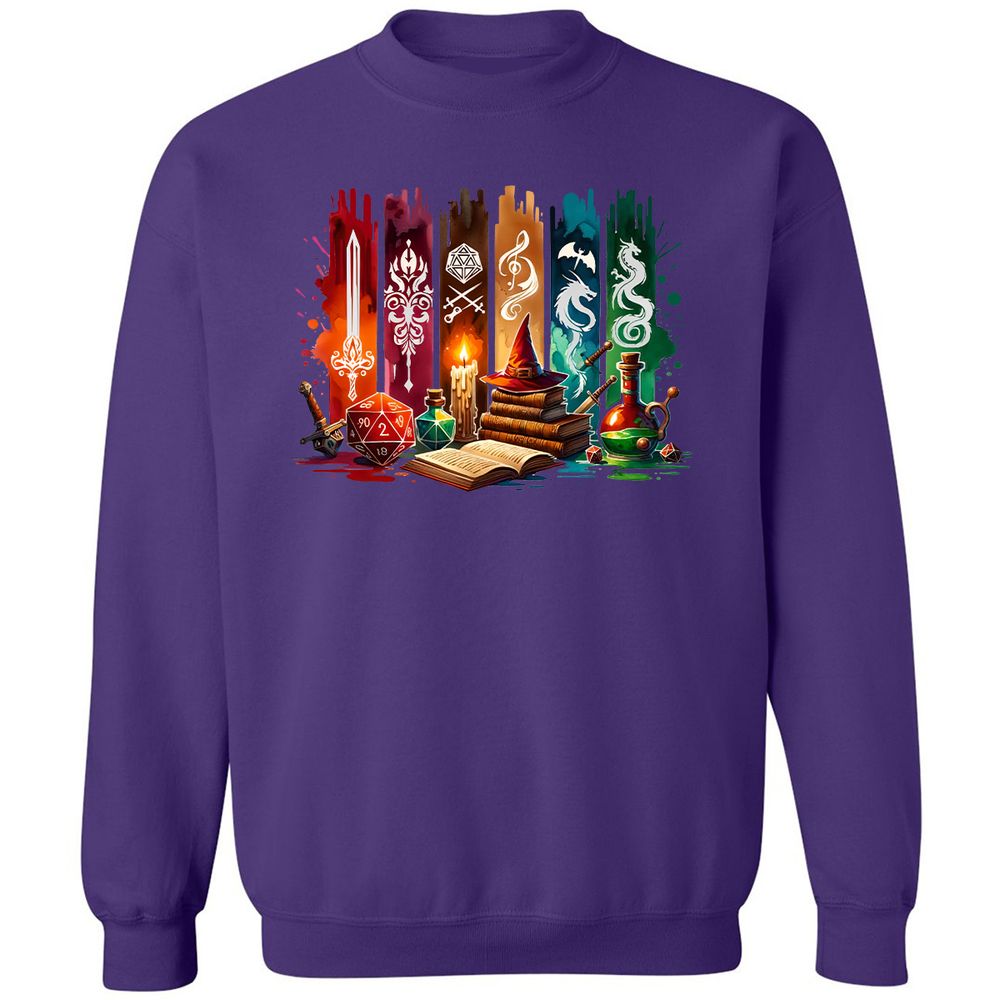 DnD Classes Classic Unisex Sweatshirt - Purple - 6