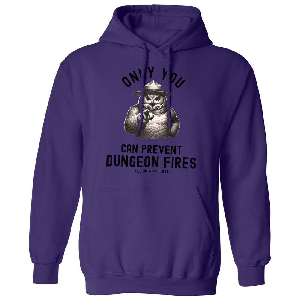Only You Can Prevent Dungeon Fires Classic Unisex Hoodie - Purple - 6