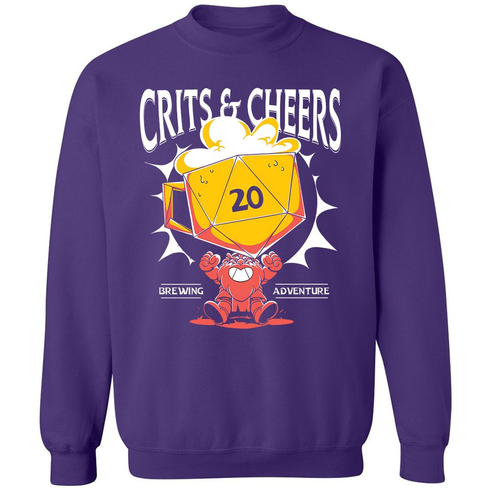 Crits & Cheers Classic Unisex Sweatshirt - Purple - 6