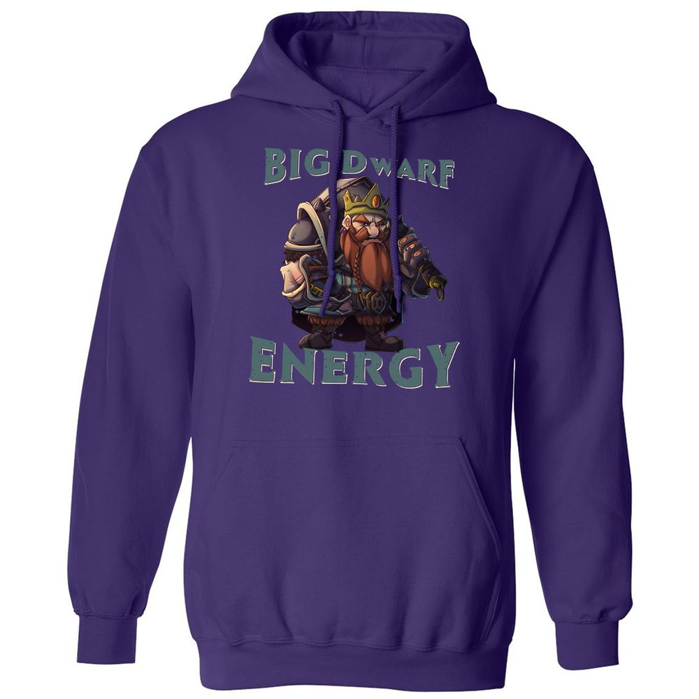 Big Dwarf Energy Classic Unisex Hoodie - Purple - 6