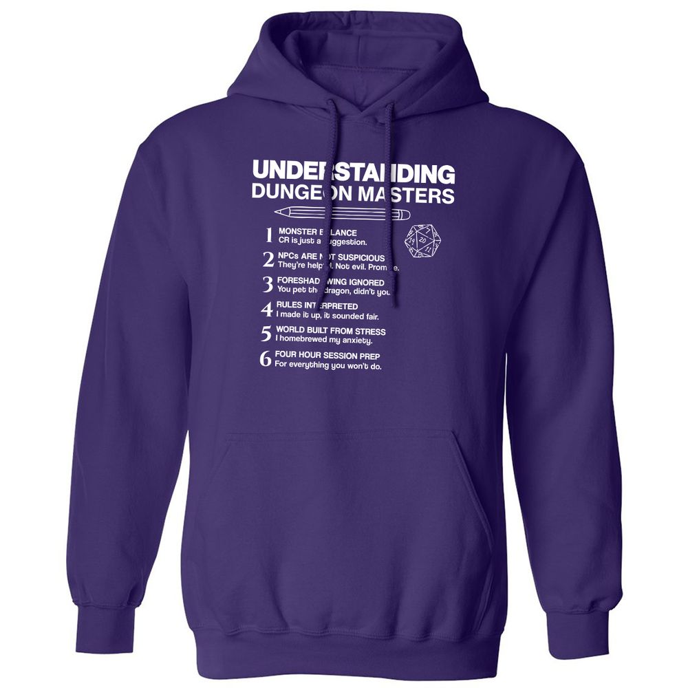 Understanding Dungeon Masters Classic Unisex Hoodie - Purple - 6